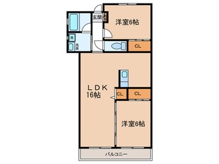 ファミーユ戸田の物件間取画像